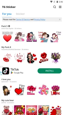 TG Sticker android App screenshot 9