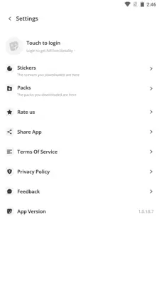 TG Sticker android App screenshot 2